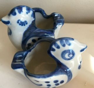 Ma Hadley Art Pottery Pair Chicken Ashtray Or Trinket Dishes