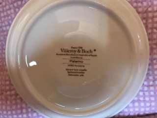 Villeroy Boch PALERMO Pink Morning Glory Demitasse Double Handle Soup Cup Plate 5