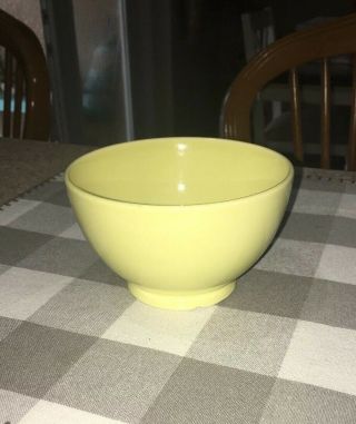 Vtg Luray T S & T Taylor Smith & Taylor Yellow Ice Cream / Oatmeal Bowl