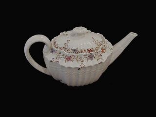 Rare Vintage Copeland Spode Wicker Dale Pattern England 5 Cup Teapot W/ Lid