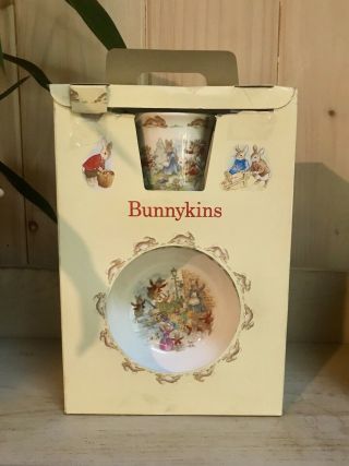 Royal Doulton Bunnykins 3 Piece Childrens Set Cereal Bowl Mug & Plate 1989