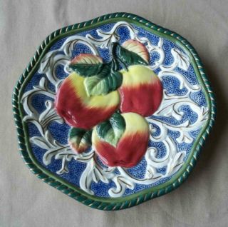 3 Fitz and Floyd Classic Fruit Plates Wall Hangings (Apple,  Lemons,  Pomegranate) 2