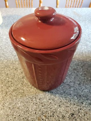 Ruby Sorrento Lidded Canister By Debby Segura Signature Housewares 2001 8 Inche