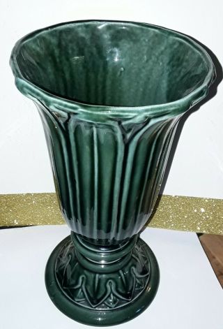 Vintage Hull Green Vase - F 24