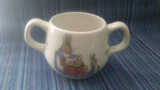 Wedgwood Of Etruria & Barlaston Beatrix Potter Designs Peter Rabbit 2 Handle Mug