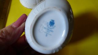Vintage Hollohaza Pannonia Strawberry Pattern Porcelain Egg Trinket Box 4