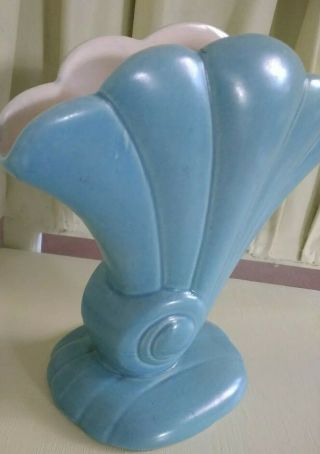 Vintage Red Wing Blue Vase 899 Usa