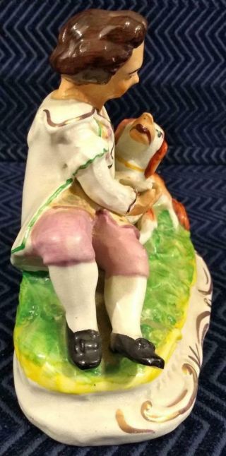 (2) Antique Staffordshire Statues 3