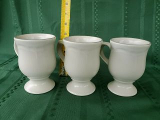 Pfaltzgraff Gazebo,  Set of 3 pedestal footed mugs,  USA 3