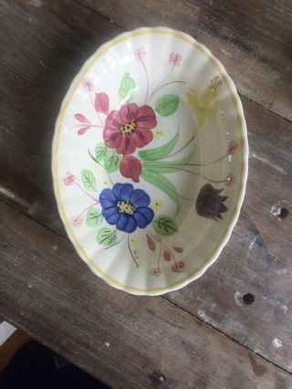 Blue Ridge Handpainted Underglaze Southern Potteries Serving Bowl Sarepta Floral