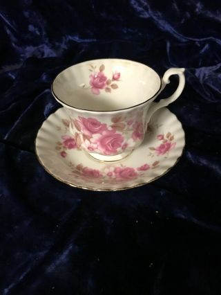 Royal Albert Pink Rose Fine Bone China Tea Cup Made In England