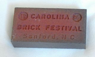 Carolina Brick Festival Sanford N.  C.  Miniature Brick