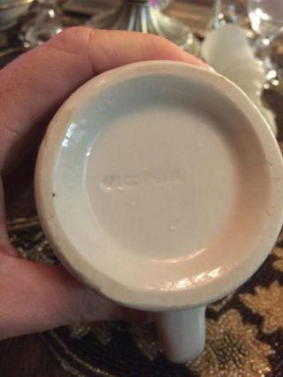 Vintage Victor Heavy Thick Wall Restaurant Diner Ware Coffee Cup Mug 2