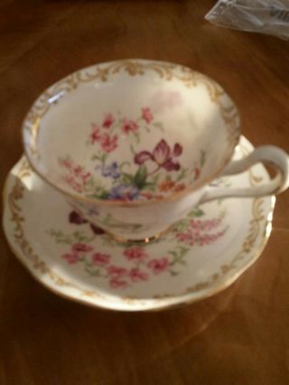 Vintage Royal Albert English Bone China Tea Cup & Saucer - Nosegay 01f3/.  5