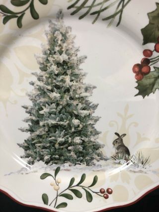 Better Homes & Gardens Winter Forest Heritage Salad Plate Tree Multiples 2