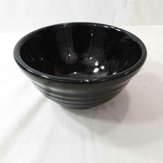 Vintage Bauer Pottery Black Ringware 30 Bowl 6 1/4 " Made In Usa