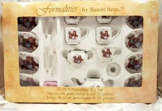 Formalities 25 Piece Porcelain Tea Party Set By Baum Bros.  N.  I.  B.