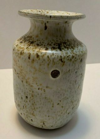 Vintage Mid Century Pottery Vase Signed Harvey Muller