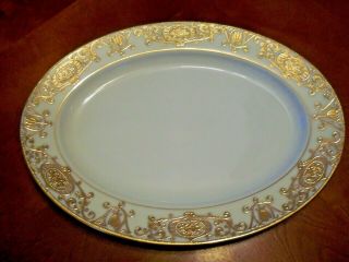 Vintage Noritake China 16034 175 Christmas Ball Oval Serving Platter 11 3/4 "