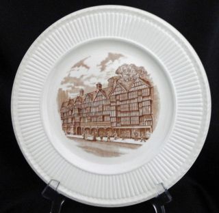 Wedgewood Old London Views Staple Inn White Collector Dinner Plate England