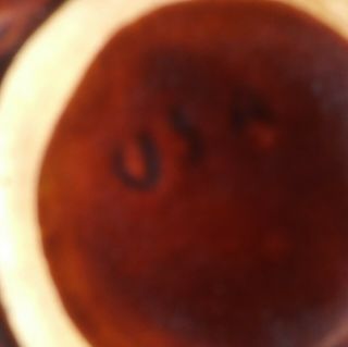 Marcrest Brown Stoneware Daisy Dot Pattern Smal Bowl USA Pottery 4