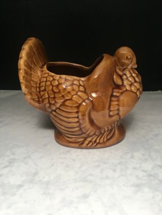 Vintage Haegar Pottery Turkey Planter 341 Made In Usa