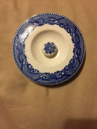 Vintage 5 - 1/8” Blue Willow Ware Replacement Lid