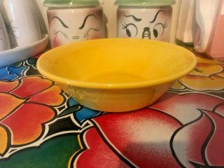 Vtg Yellow Colorstax Metlox Cereal Bowl Pottery Made In California Ca Ceramic