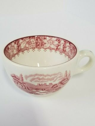 Vintage " Colonial " Woods & Sons Pink Tea Cup Collectible Burslem England Rare