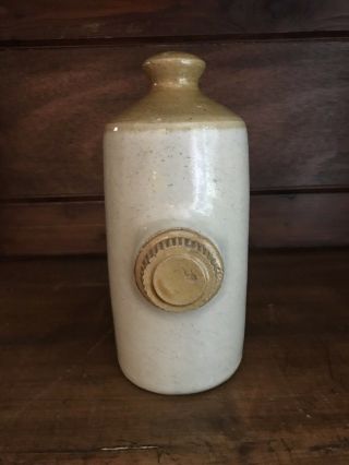 Vintage Stoneware Ceramic Hot Water Bottle Foot Warmer -