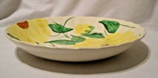 Blue Ridge Southern Potteries Yellow Flower Serving Bowl 8 "