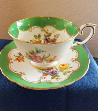 Crown Staffordshire Tea Cup & Saucer Made In England