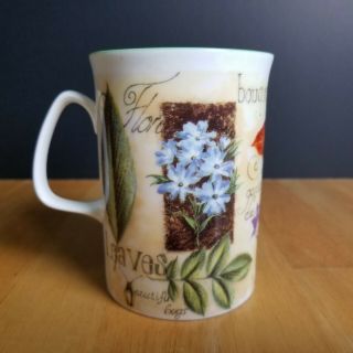 Rose Of England Fine Bone China Coffee Cup Mug White Various Flower Species