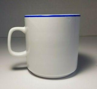 Vintage Ter Steege Delft Holland Windmill Coffee Tea Cup Blauw Hand Decorated 3
