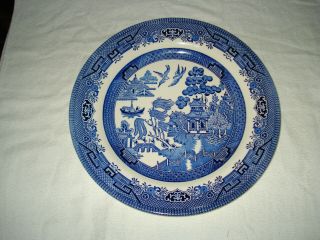 Churchill Made In England Blue Willow 10 " Dinner Plate