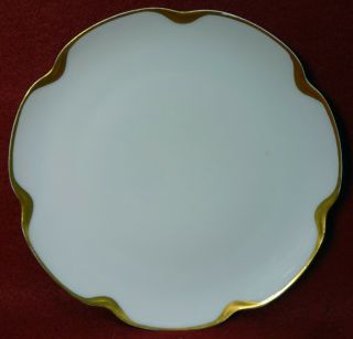 Haviland China Limoges France Silver Anniversary Coupe Salad Plate - 7 - 1/2 "
