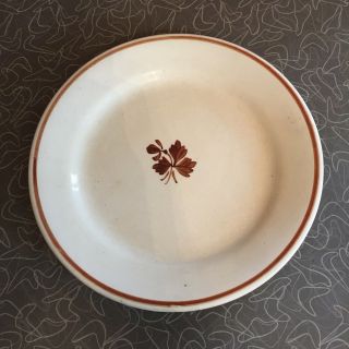 Antique Alfred Meakin England Royal Ironstone Tea Leaf Plate