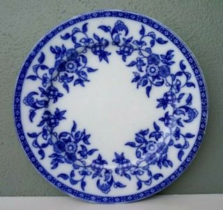 Wedgwood - Indiana - Antique Flow Blue Transferware Dinner Plate - England