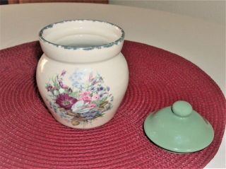 Home & Garden Party Floral Sugar Bowl Small Pot Their Pottery