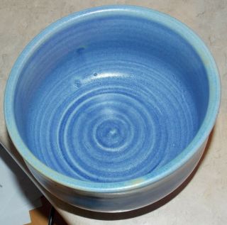 Vintage Crutchfield Blue Green Lidded Bowl Frog Artisan Pottery Hand Crafted 4