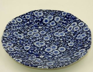 Royal Crownford " Calico " Blue Floral 7.  5 " Salad Plate - Staffordshire - England