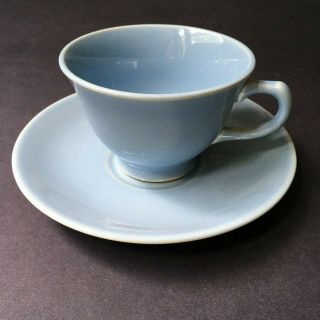 Blue Luray Pastels Lu - Ray Cup & Saucer Taylor Smith & Taylor