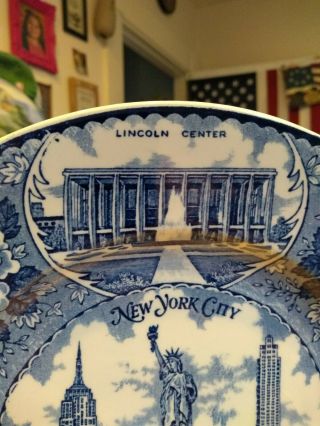 Vintage Fine Staffordshire Ware York City Lincoln United Nation Empire Plate 3