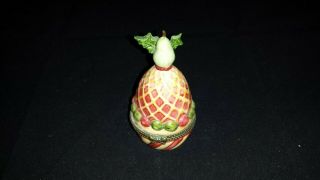 Villeroy & Boch 1748 Decorator Egg Trinket Box Hinged Lid 3 1/4 "