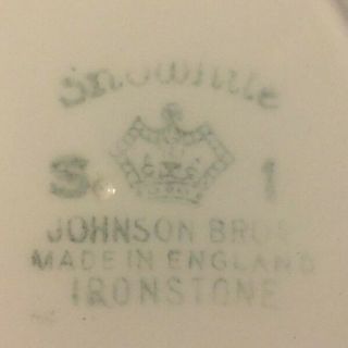 3 Johnson Brothers Ironstone Bread Butter Plate - Snowhite Prado - 6 1/2 