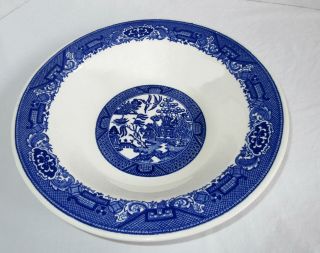 Royal China Blue Willow Ware 10 " Round Vegetable Serving Bowl - Blue Birds