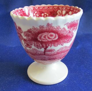 SPODE (S) (ENGLAND) VINTAGE EGG CUP PINK TOWER TRANSFER WARE 3