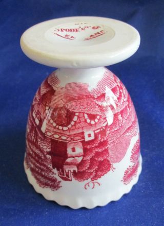 SPODE (S) (ENGLAND) VINTAGE EGG CUP PINK TOWER TRANSFER WARE 5