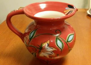 Southern Living At Home Gail Pittman Red Bountiful Pitcher