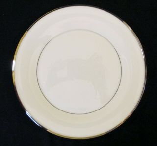 1 - Lenox Dimension Solitaire Platinum China 10.  5 " Dinner Plate - Ivory